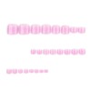 Pink White Press on Toenails Short Square Fake Toe Nails