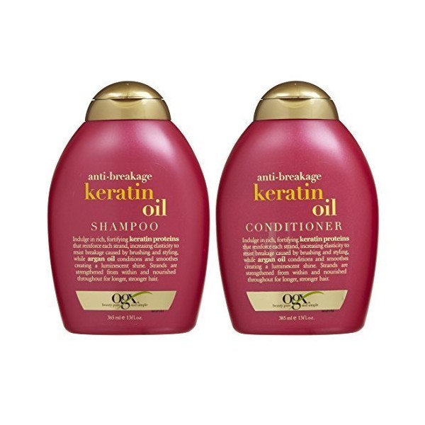 OGX Anti-breakage Keratin Oil Shampoo & Conditioner (13 Ounces)