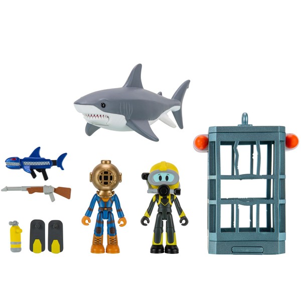 DevSeries SharkBite 2: Shark Cage Game Pack Two 2.75-Inch Action