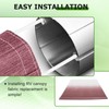 SCITOO RV Awning Fabric Replacement Heavy-Duty Weatherproof Vinyl Universal Camper
