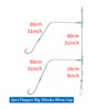 Rodeel 4 PCS Sea Fishing Rigs Flapper Rig Two Hook
