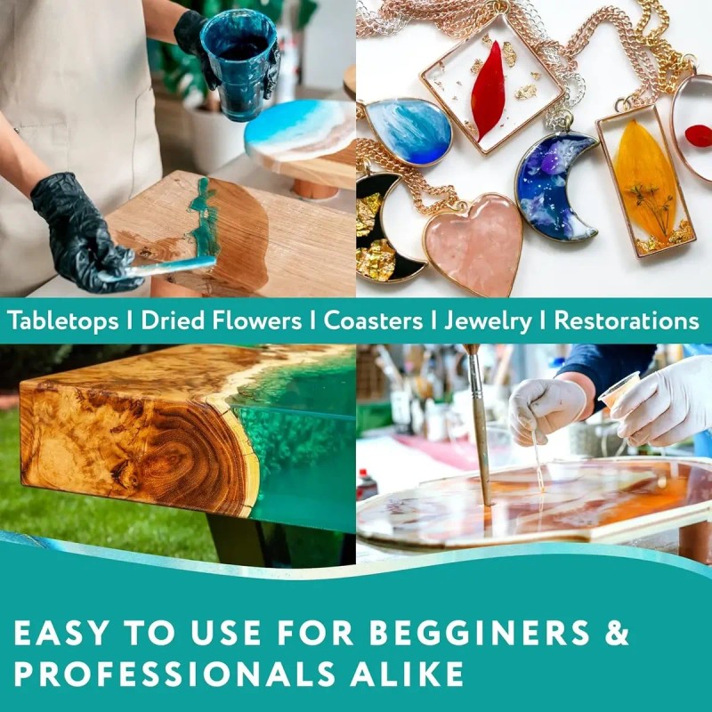 Kit De Resina Epoxy Para Artesanías Y Bricolaje Relación 1:1