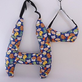 Kids Travel Pillow Car Seat Travel Pillow Rest Pillow Childrens Soft Headrest Pillow Universal Car Seat Belt Cushion for Adults, Children, Kids Car Seat Airplane Train Pushchair Stroller (Little Bear)