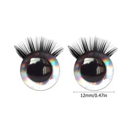 Plastic Safety Eyes 12mm Glitter Safety Eyes with Washers