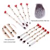 Rose Eye Makeup Brush Set - 5pcs Wand Makeup Brushes