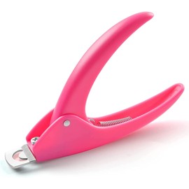 TAVVKE Acrylic Nail Clippers, Acrylic Nail Cutters for False Fake Gel Artificial Nails Tips Trimmer Professional Nail Art Manicure Tool, (Pink)