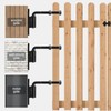 SPARKWHIZ 7inch Heavy Duty Bolt on 3/4" J Bolt Gate
