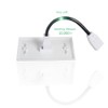 MXTECHNIC Single Port 4K HDMI Wall Plate Outlet Cover with