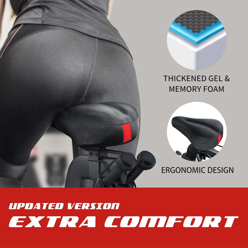 Bike Seat Cushion Compatible with Peloton Bike & Plus, Extra