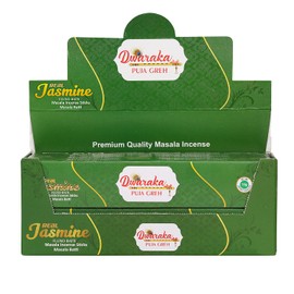 Dwaraka - Incense Sticks - Jasmine, 100 Sticks, All Natural, Chemical Free