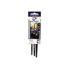 Van Gogh Round Watercolour Brush Set #12 No.8 No.4
