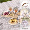 Nuanchu Checkered Picnic Blanket Extra Large Outdoor Blanket Sandproof 80"x80"