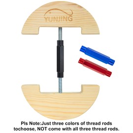 YUNJING Hat Stretcher Wooden Adjustable Buckle One Size Fits All from 6-1/2 to 9-1/2, Heavy Duty, Easy to Use for All Caps (Black)