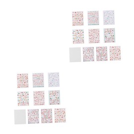 Healeved 2sets Christmas Nail Art Sticker French Tip Press on Nails Manicure Supplies Easy to Apply for Parties 10pcs*2