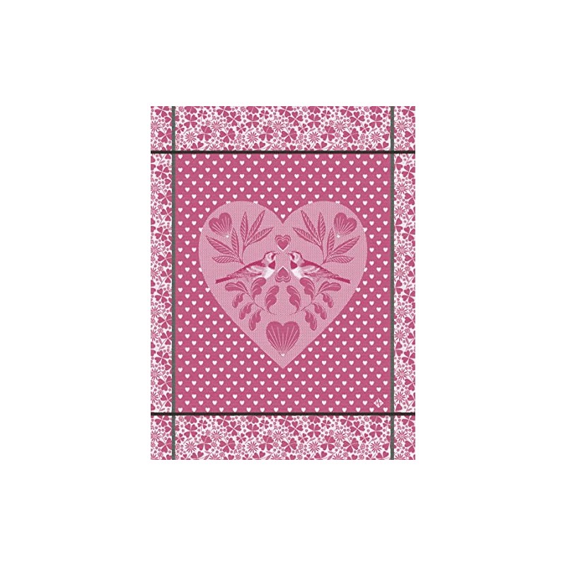 Le Jacquard Français Amour Pivoine 27450 Tea Towel 80 x