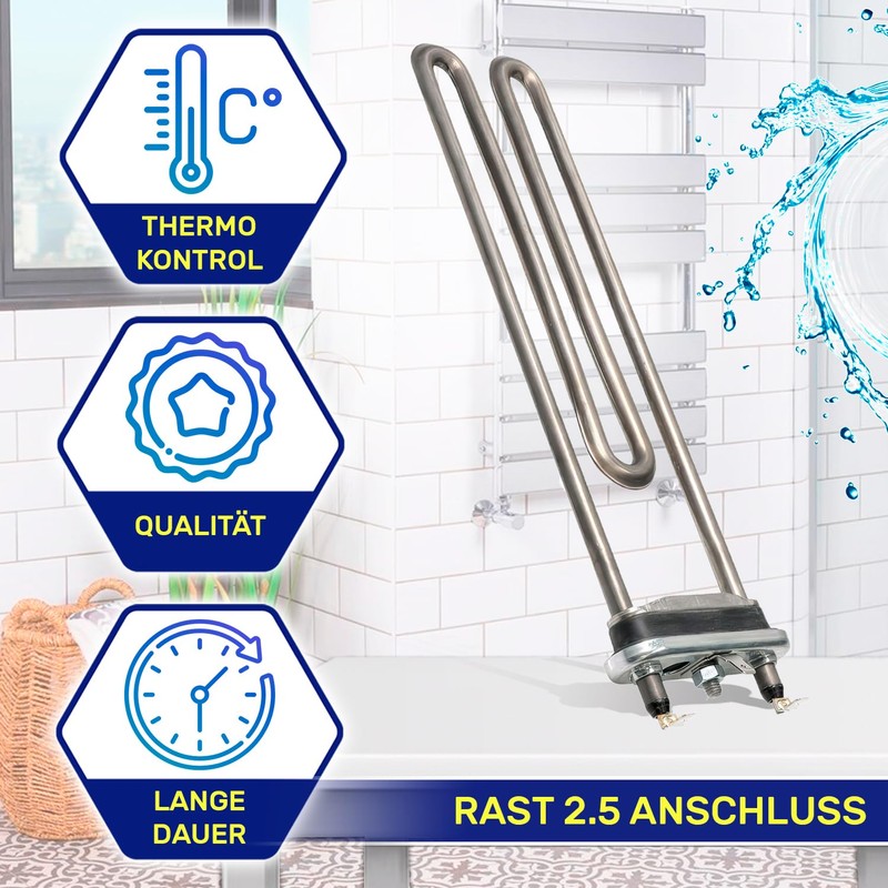 Washing Machine Heating Rod 2000 W 230 V with Original