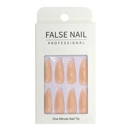 Press-On Nails - False Nail Professional Peach Stiletto 24pcs