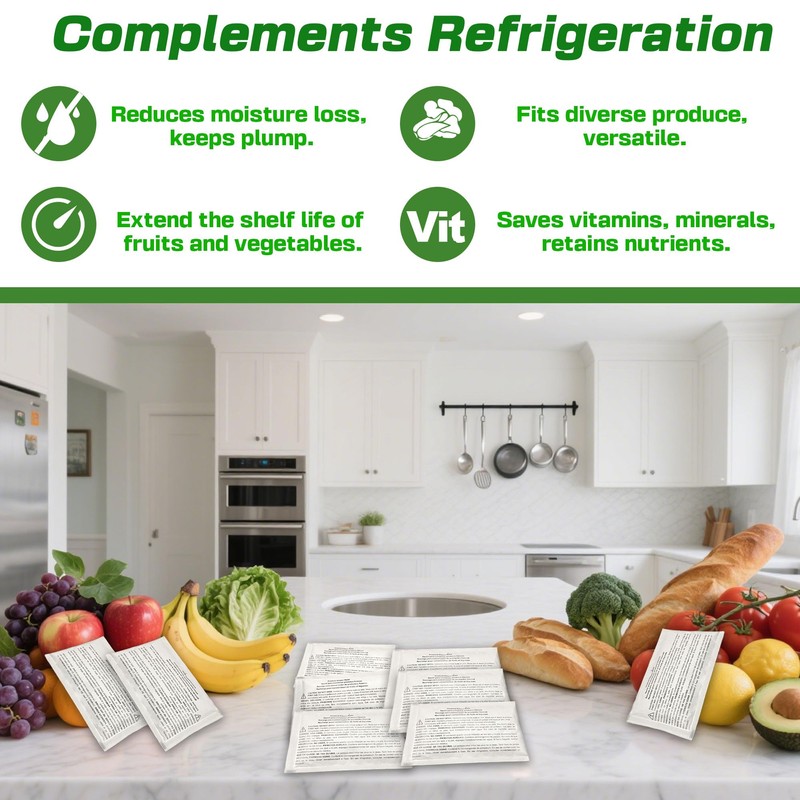 xcivi 5-Pack Produce Saver Refills Compatible with Frigidaire Pure Air