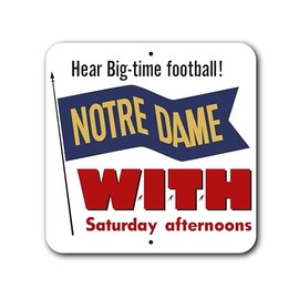 Notre Dame Highway Exit Sign (12"x12" w/Free)