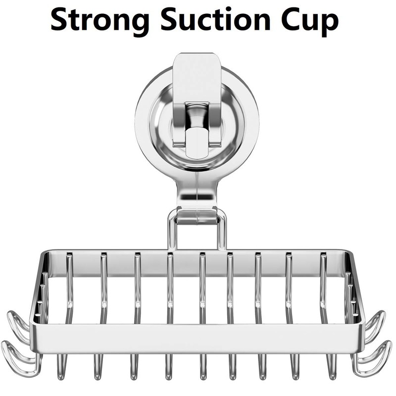 Soap Holder Shower, Suction Cup Soap Dish for Shower with