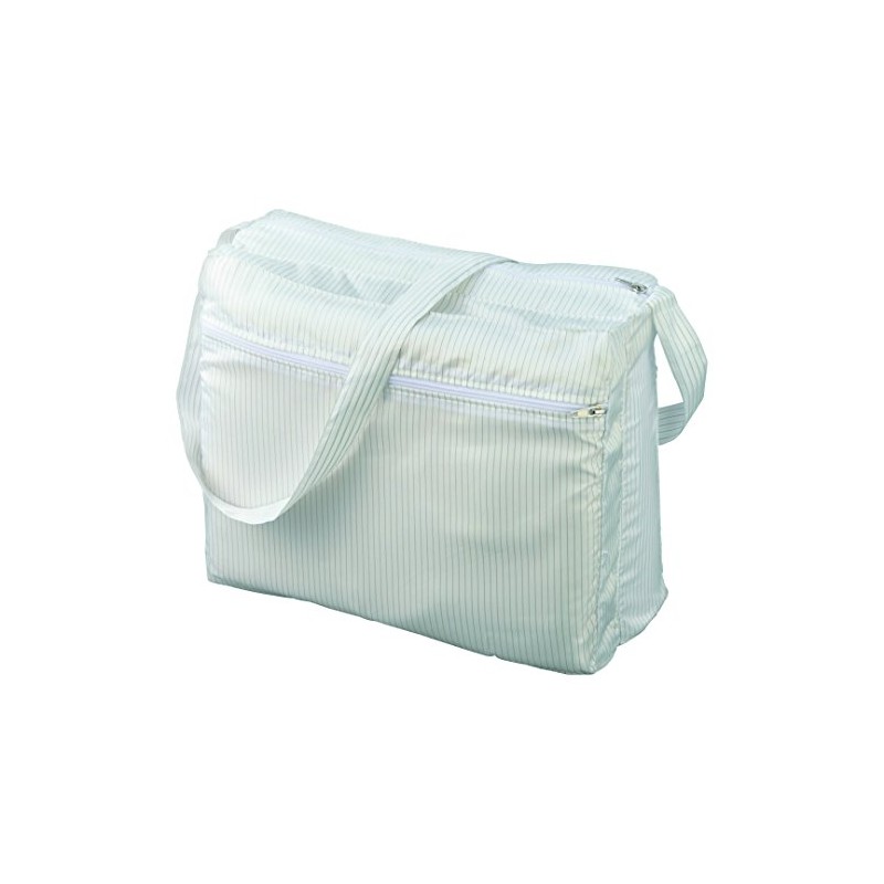 As One Cleanroom Shoulder Bag with Gusset, White /3-6134-01