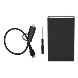 MSATA to USB 3.0 Enclosure 6Gbps UASP Plug and Play LED Indicator Micro USB to MSATA SSD Enclosure for Computer Black  (Not Inclube Hard Disk)