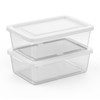Sterilite 30 Pack Storage Box, 12 Quart Stackable Tote, Clear
