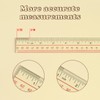BAYTORY 6 Pieces Clear Plastic Rulers 12 Inch Transparent Acrylic