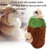 Sloth Trunk Holes Toys for Dog Squeaky Plush Toys Hide