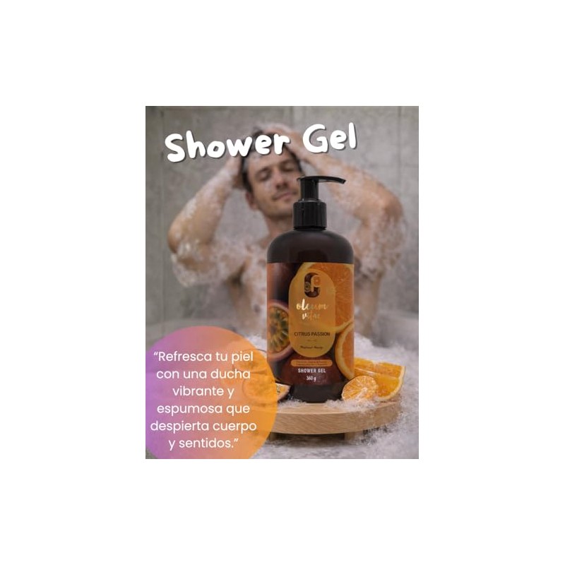 Oleum Vitae Kit Dúo Shower Gel Body Lotion Citrus Passion