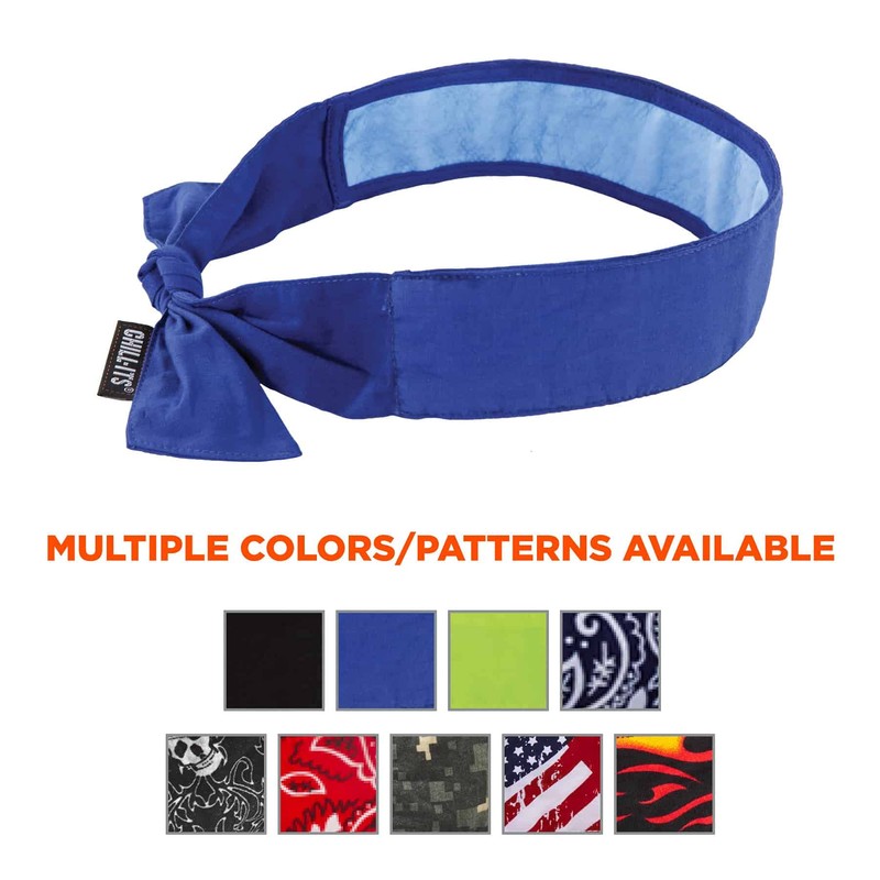 Ergodyne Chill Its 6700CT Cooling Bandana, Lined with Evaporative PVA