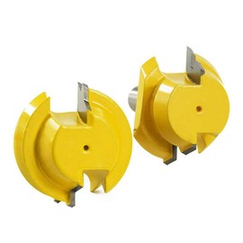 1/2" Shank Lock Miter 22.5 Degree Joint Router Bits Hard Alloy Wood 2 Pcs Milling Cutter Set Woodworking Cutter Tool