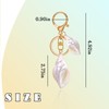 Seashell Purse Charm for Keys Handbags Beach Keychains for Women