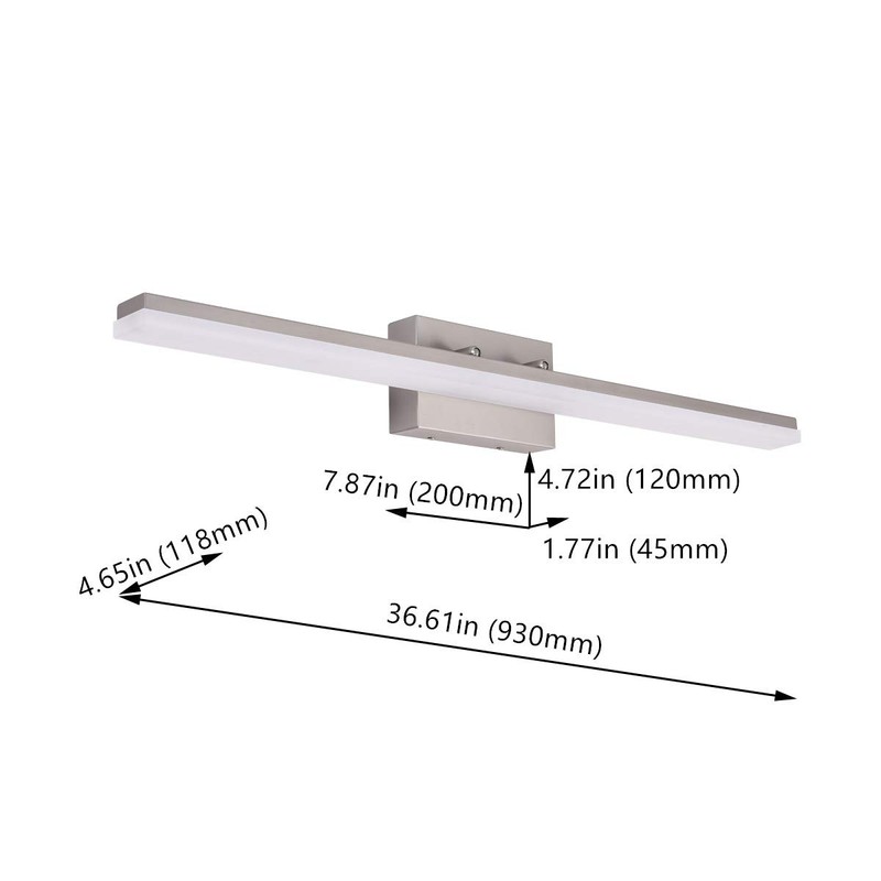 mirrea 36in Modern LED Vanity Light for Bathroom Lighting Dimmable