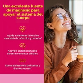 Natural Factors Bisglicinato de magnesio 200 mg 120 cápsulas vegetarianas