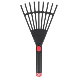 GANAZONO Small Rake Small Gardening Rake Leaf Rake for Outdoor Rake for Flower Bed Rake with Handle Leaf Rake for Garden Rakes for Gardening Garden Rake Grass Rake Plastic