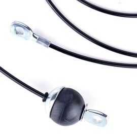 Fitness Pulley Cable,Replacement Cable Machine Accessories,Cable Pulley Attachments for Gym -Thick 5mm(0.2inch) Heavy Duty Steel Wire Rope for Home Gym Cable Pulley Machine (Type-B, 98 inches)