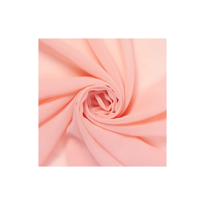 Solid Chiffon Fabric Polyester Dress Sheer 58" Wide by The