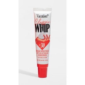 Vacation® Classic Whip Lip Balm, Protector Solar de Amplio Espectro SPF 30, Sabor Coco-Vainilla, 15 ml