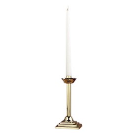 Brass Altar Candlestick Holders, Set of 2, 9 Inch