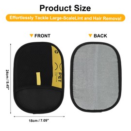 GLIDESMOOTH Pet Hair Remover Gloves, Advanced Static-Adhesive Pet Hair Removal Gloves, Reusable Cat Dog Hair Remover Mitt, Pet Grooming Glove for Shedding, 2 PCS