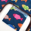 allydrew JoliBag Nylon Reusable Grocery Bag, 2 Pack, Colorful Fish,