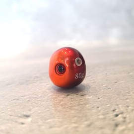 SEA FREAK [TG Shot] Tai Lava Tungsten Head Sea Bream Mule Play-Type Red Sea Bream Weight Gimmick SEA-TG (2.8 oz (80 g), Red x Orange)