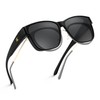 FEISEDY Polarized Sunglasses Fit Over Glasses for Women Men Large