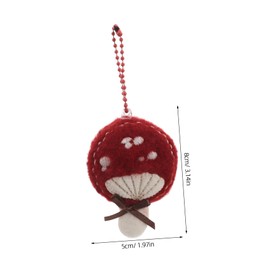 ULTECHNOVO Cute Soft Mushroom Keychain Plush Stuffed Charm Pendant Unique Keyring Decor for Cars and Bags Stylish Accessory with Distinctive Design Durable Craftsmanship for Use