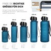 720°DGREE 'uberBottle' softTouch Water Bottle 1.5 L + Fruit Container,