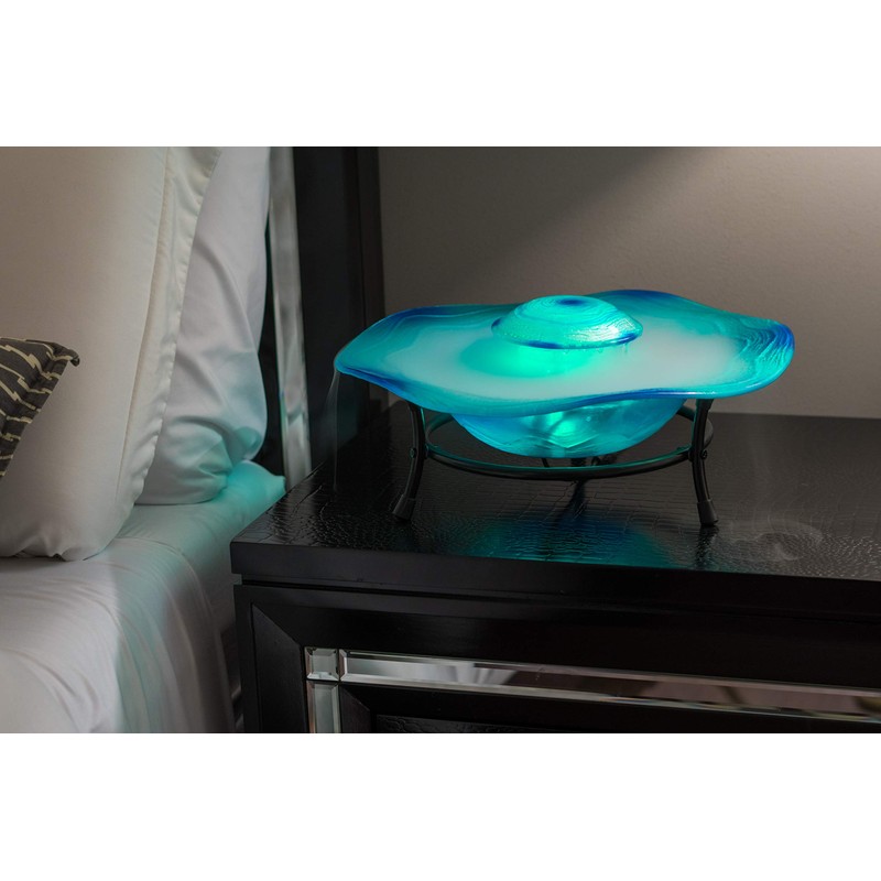 XBrand Tabletop Mist Fountain with 12 Color Changing LED Lights