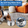 Kactoily 3L/101oz Large Capacity Dog Water Bowl Stainless Steel No