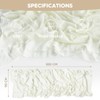 Artoid Mode Boho Milk White Gauze Wedding Table Runner, Seasonal
