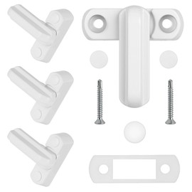 Flintronic Window Lock, Pack of 4 Window Lock, Window Latch, Burglary Protection, Additional Lock, Swivel Latch, Child Lock for UPVC Window Door Balcony